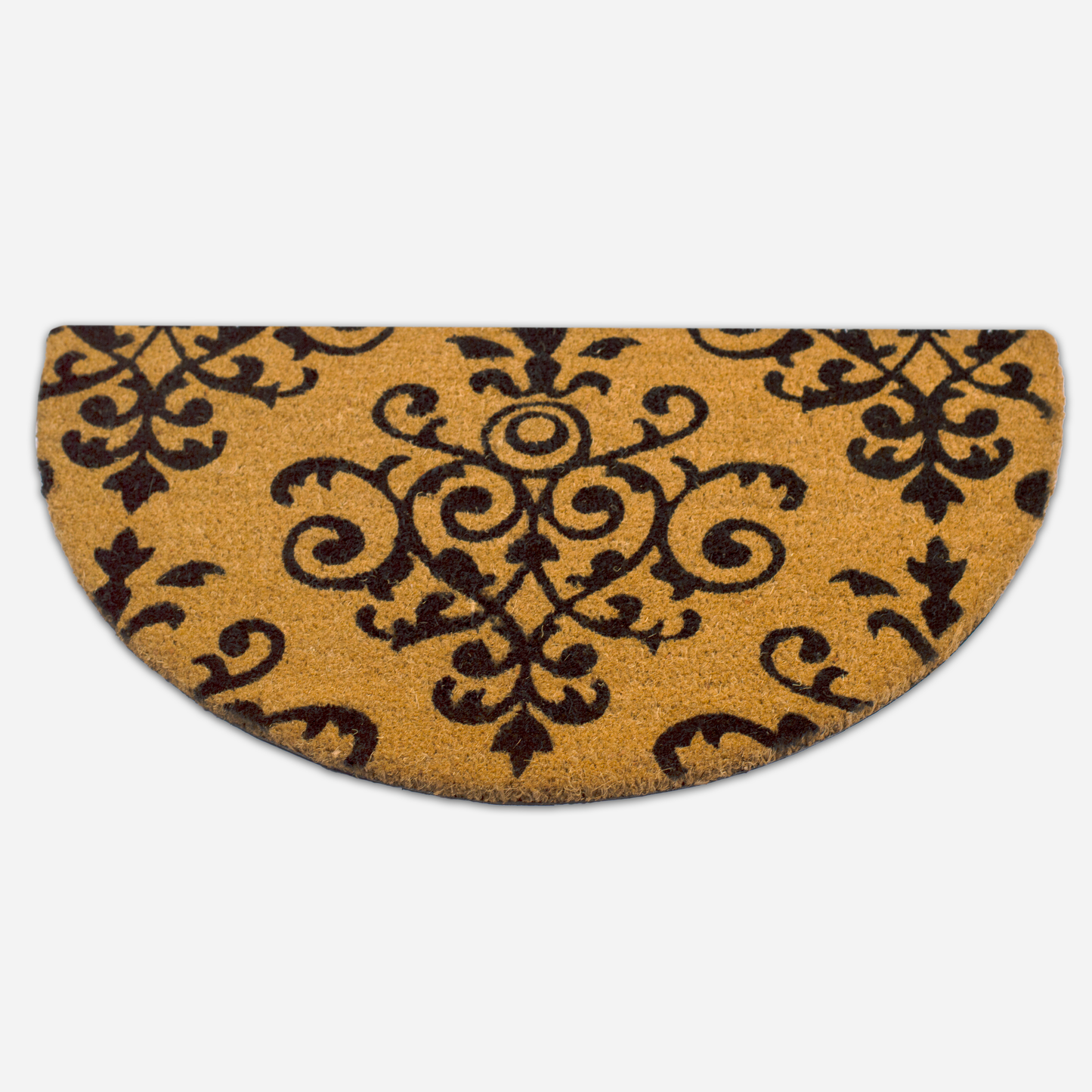 Felpudo de coco natural semicircular Estampado 40x70 cm