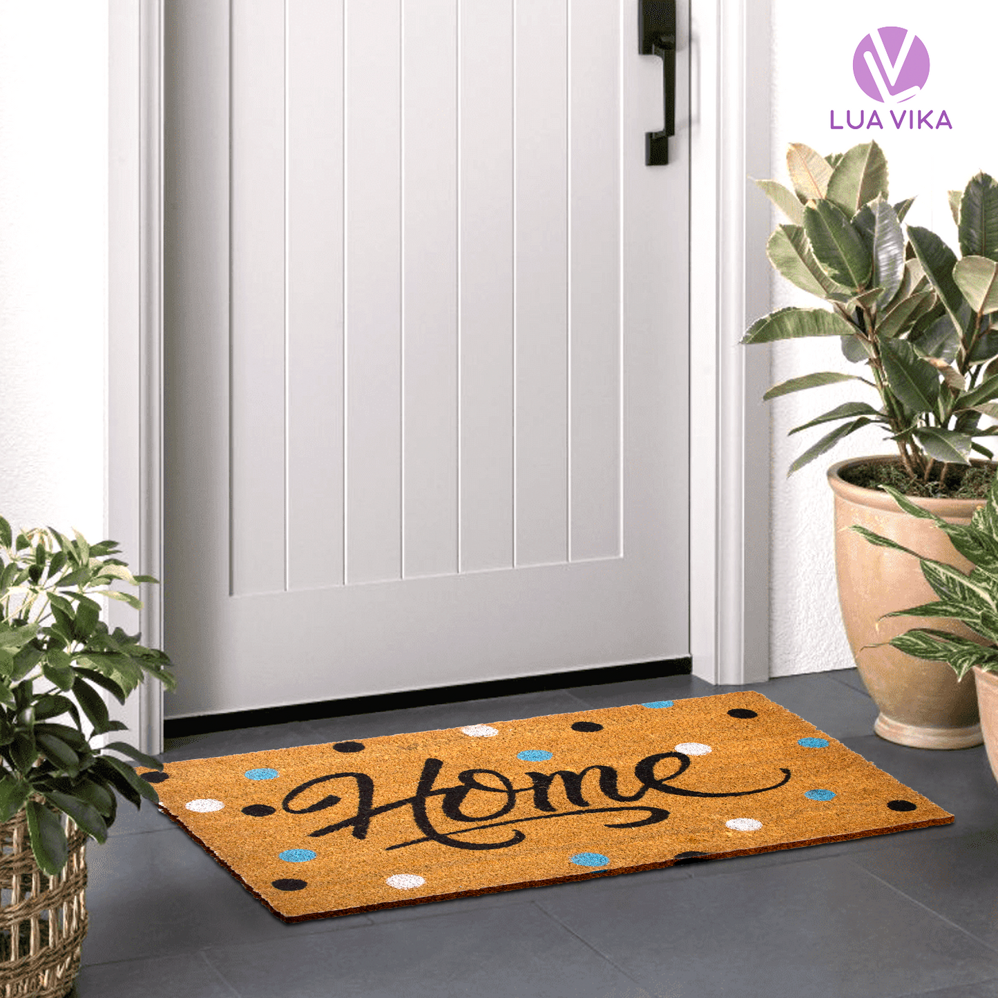 Felpudo de coco natural Home Colours 40x70 cm