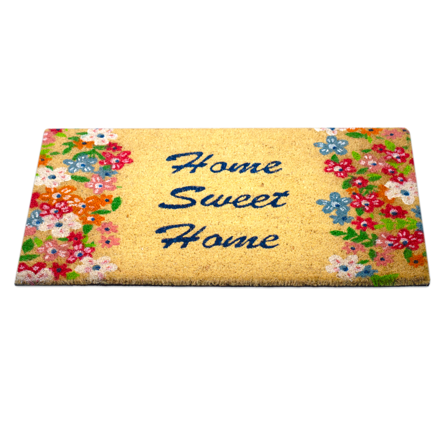 Felpudo de coco natural Home sweet home 40x70 cm