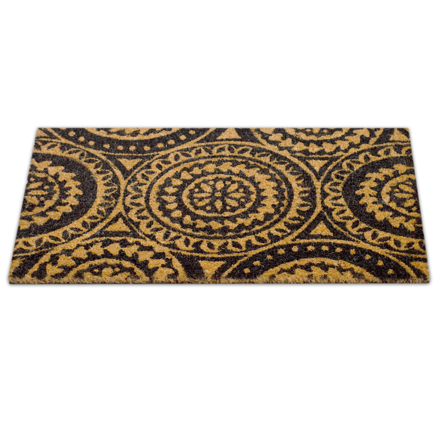 Felpudo de coco natural Mandalas 40x70 cm