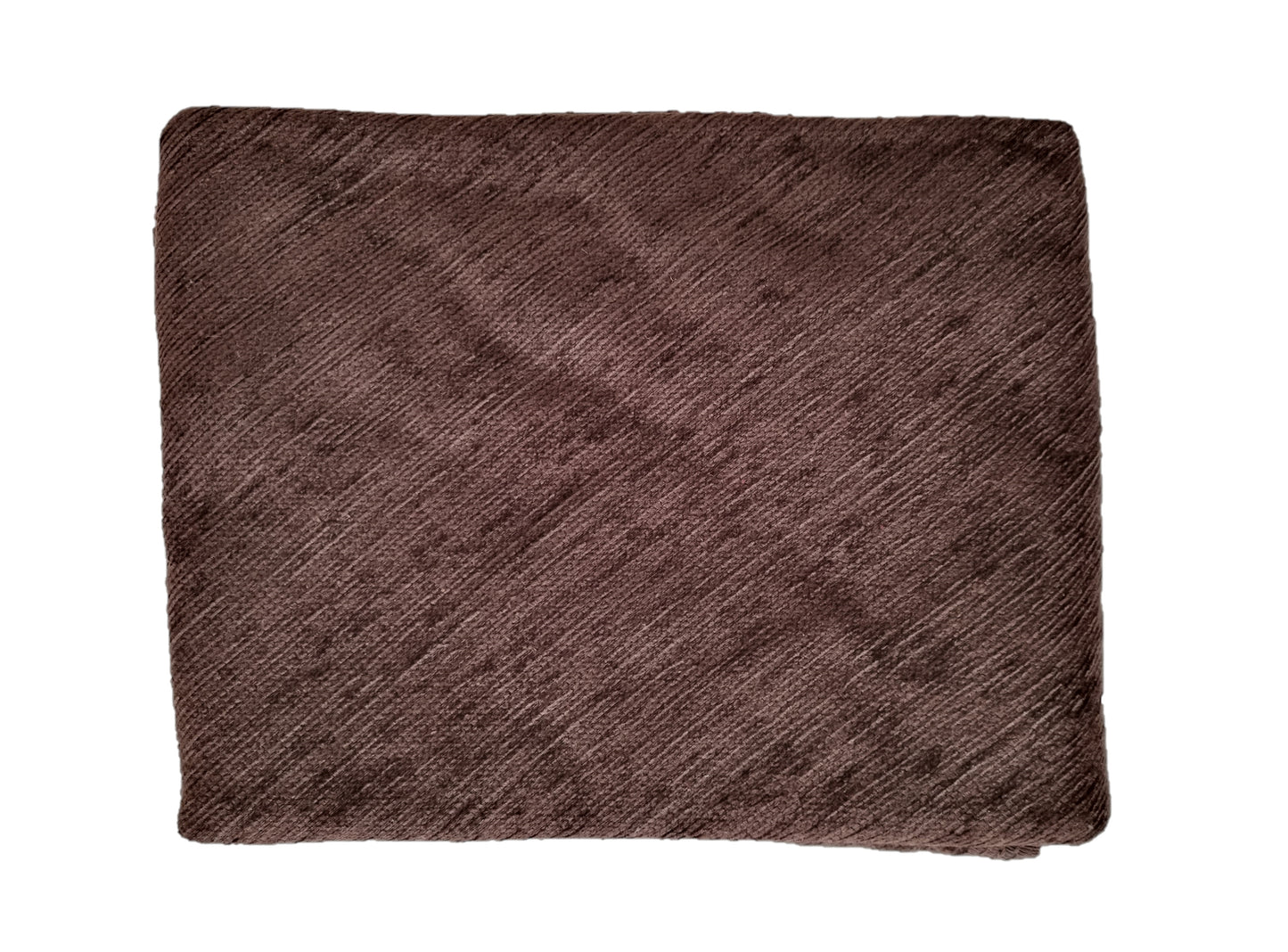 Falda mesa camilla chenilla rectangular, color marrón. Medidas: 60x110 cm, 70x120 cm