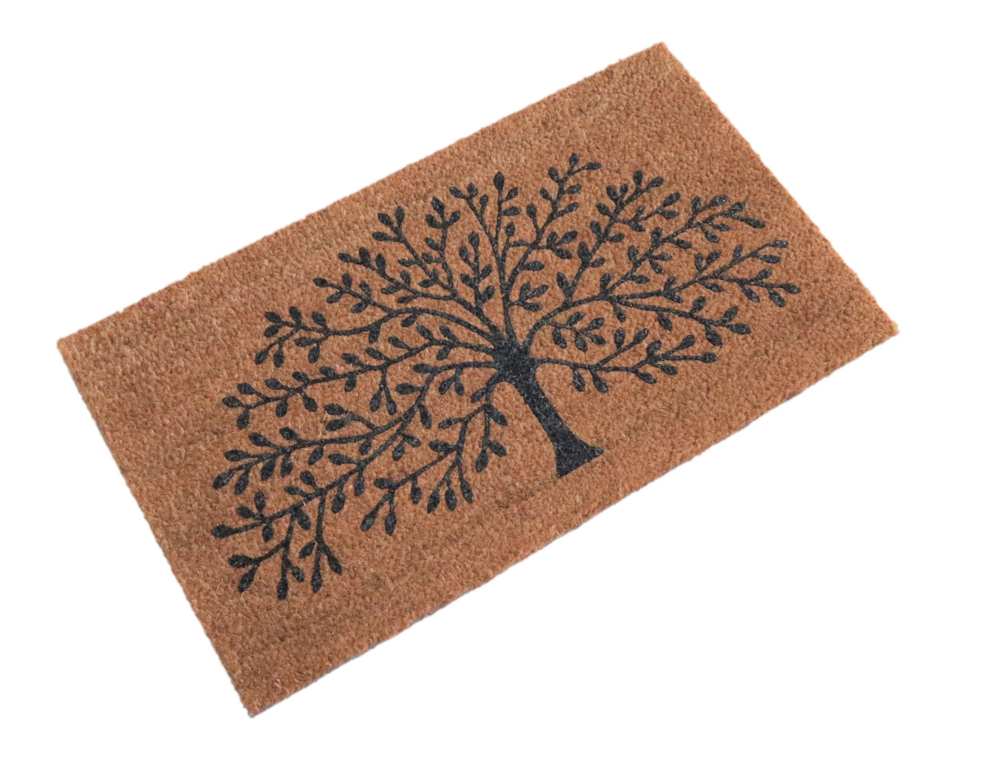 Felpudo de coco natural Tree of life 40x70 cm