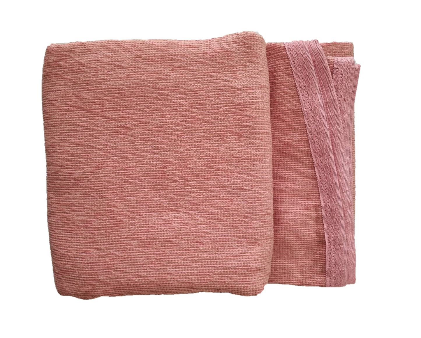 Falda mesa camilla chenilla redonda, color rosa. Medidas: 80 cm, 90 cm, 100 cm