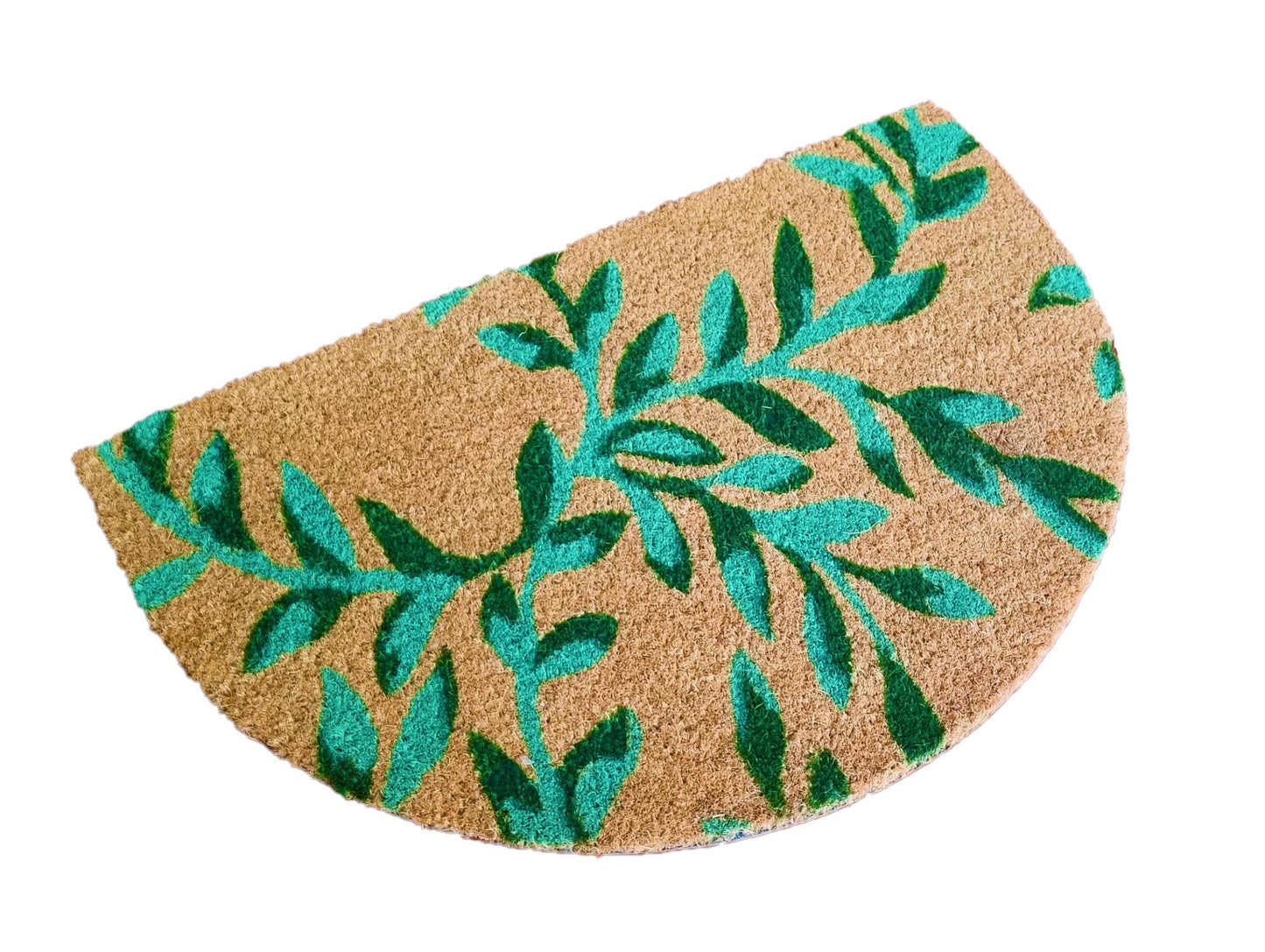 Felpudo de coco natural semicircular Naturaleza 40x70 cm