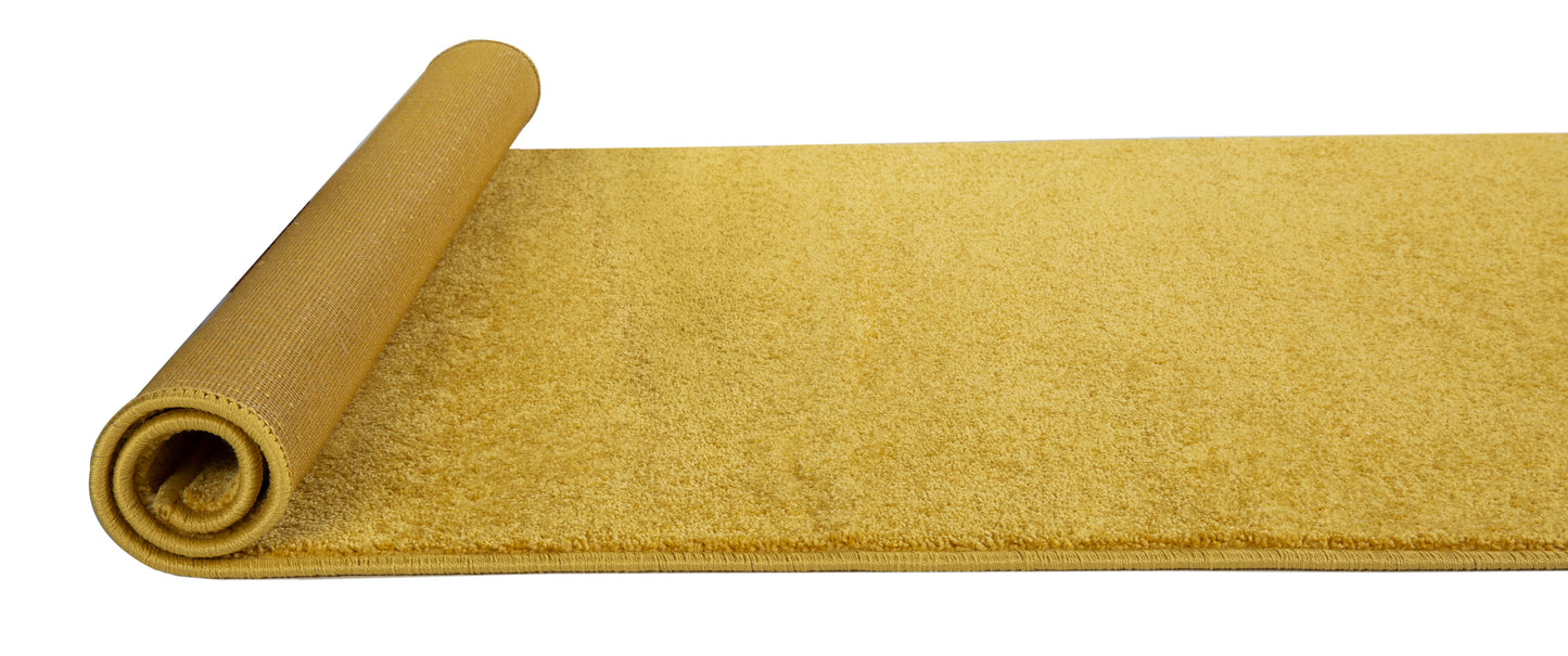 Alfombra de salón y habitación Madrid liso Amarillo