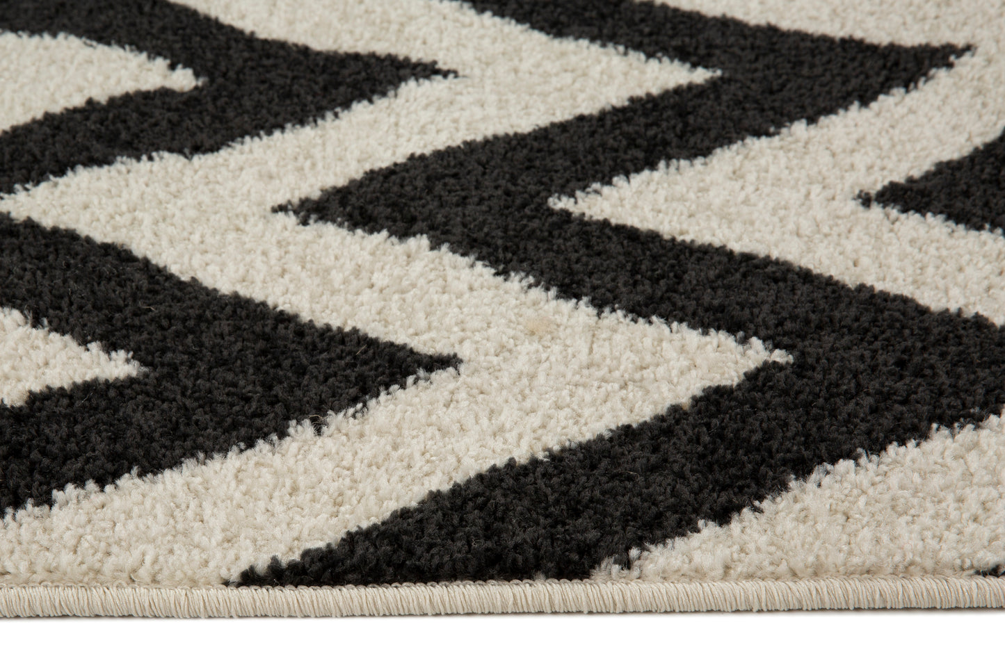 Alfombra de salón y habitación Turín Rayas Negras