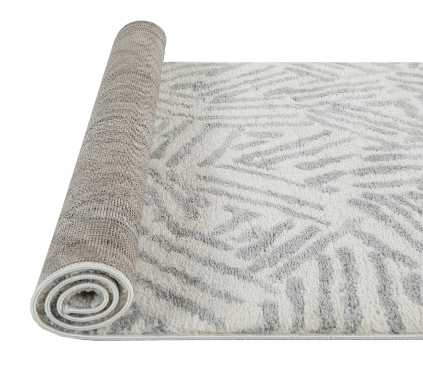 Alfombra de salón y habitación Nápoles Estampado Gris