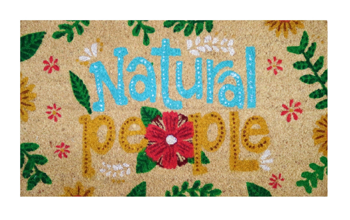 Felpudo de coco natural Natural People 40x70 cm