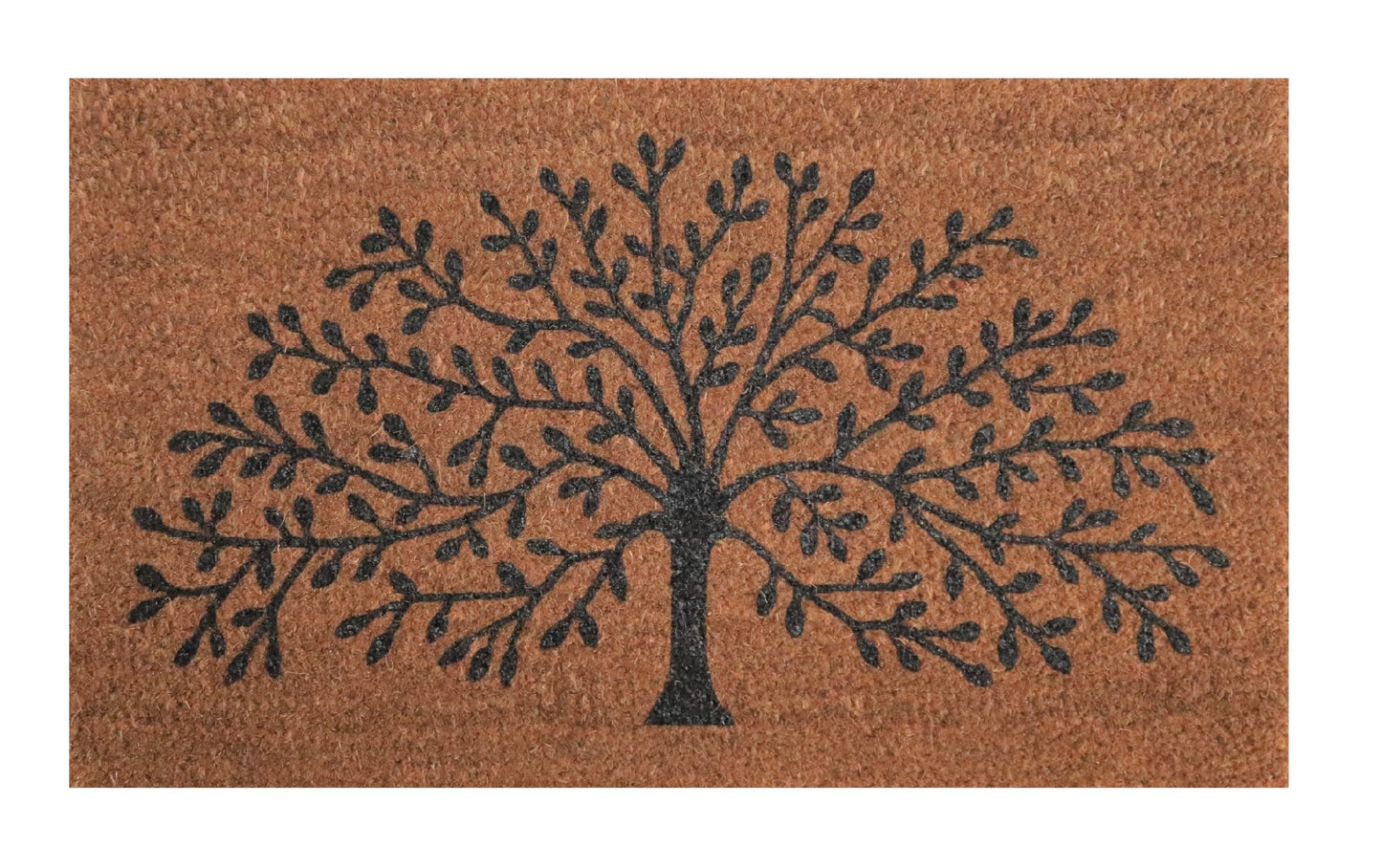 Felpudo de coco natural Tree of life 40x70 cm