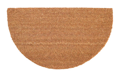 Felpudo de coco natural semicircular Liso 40x70 cm