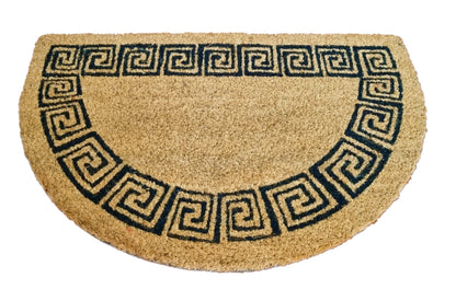 Felpudo de coco natural semicircular Sendero 40x60 cm