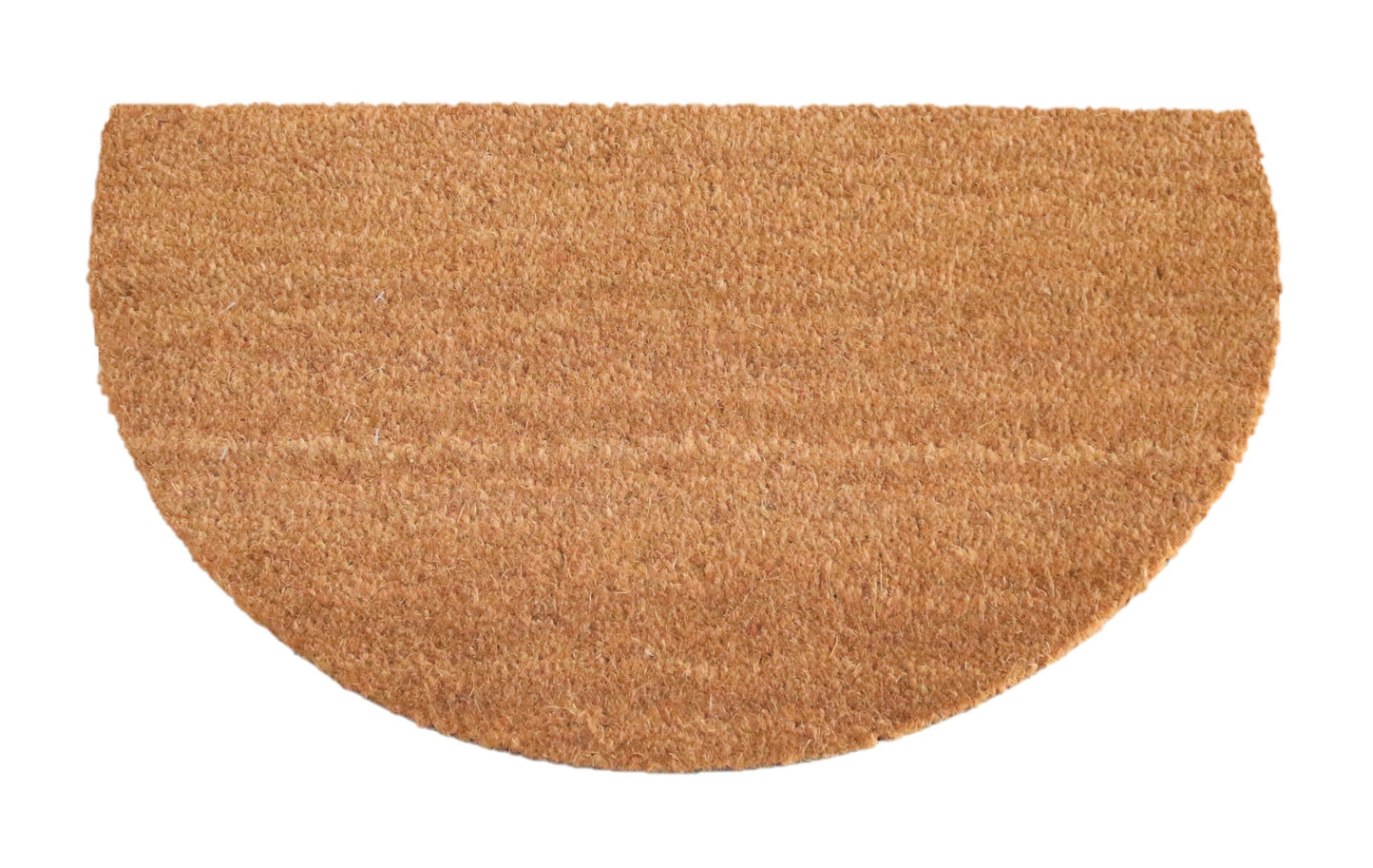 Felpudo de coco natural semicircular Liso 40x70 cm