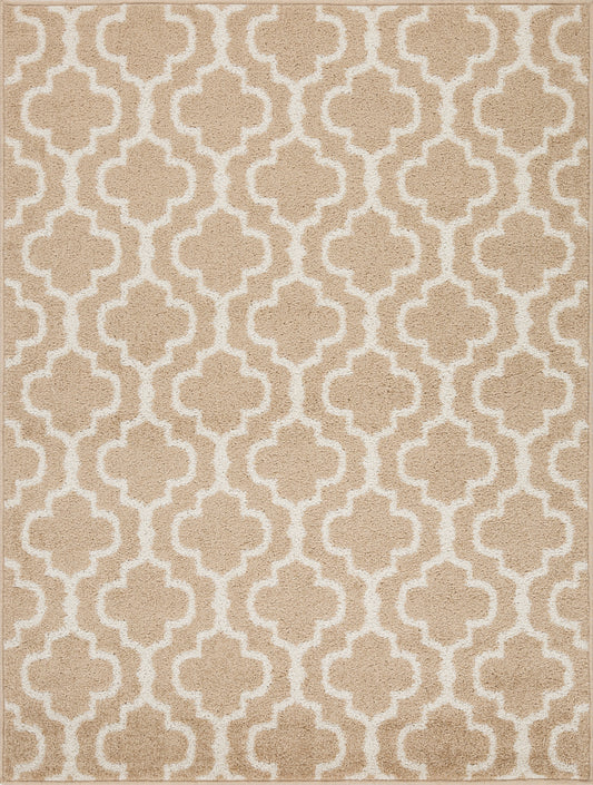 Alfombra de salón y habitación Turín Estampado Beige